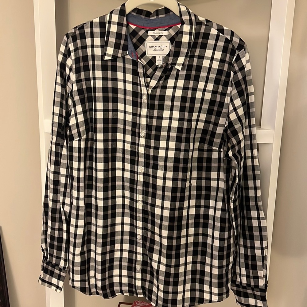Charter Club collared button down size 6